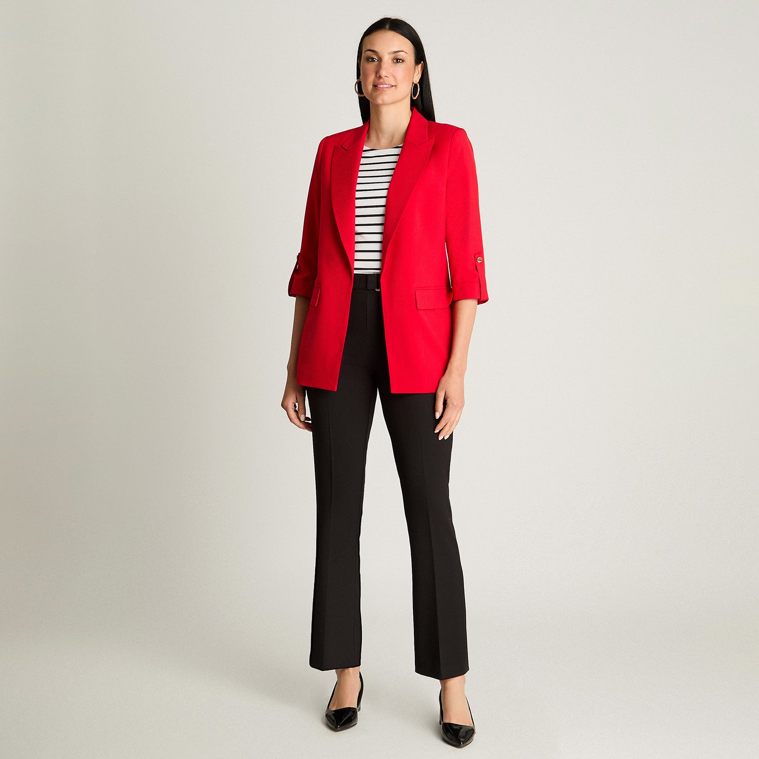 Blazer Manga Roll Up Rojo Lorenzo Di Pontti