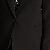 Blazer Manga Larga Con Un Botón Negro Lorenzo Di Pontti