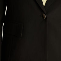 Blazer Negro con Solapa Clásica