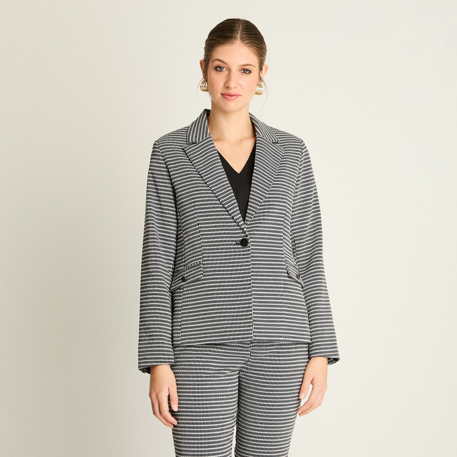 Blazer Crudo Estampado