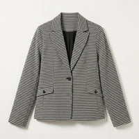 Blazer Gris Estampado en plano