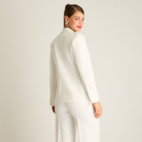 Blazer Crudo de Fiesta con Forro