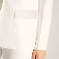 Blazer Crudo de Fiesta con Forro