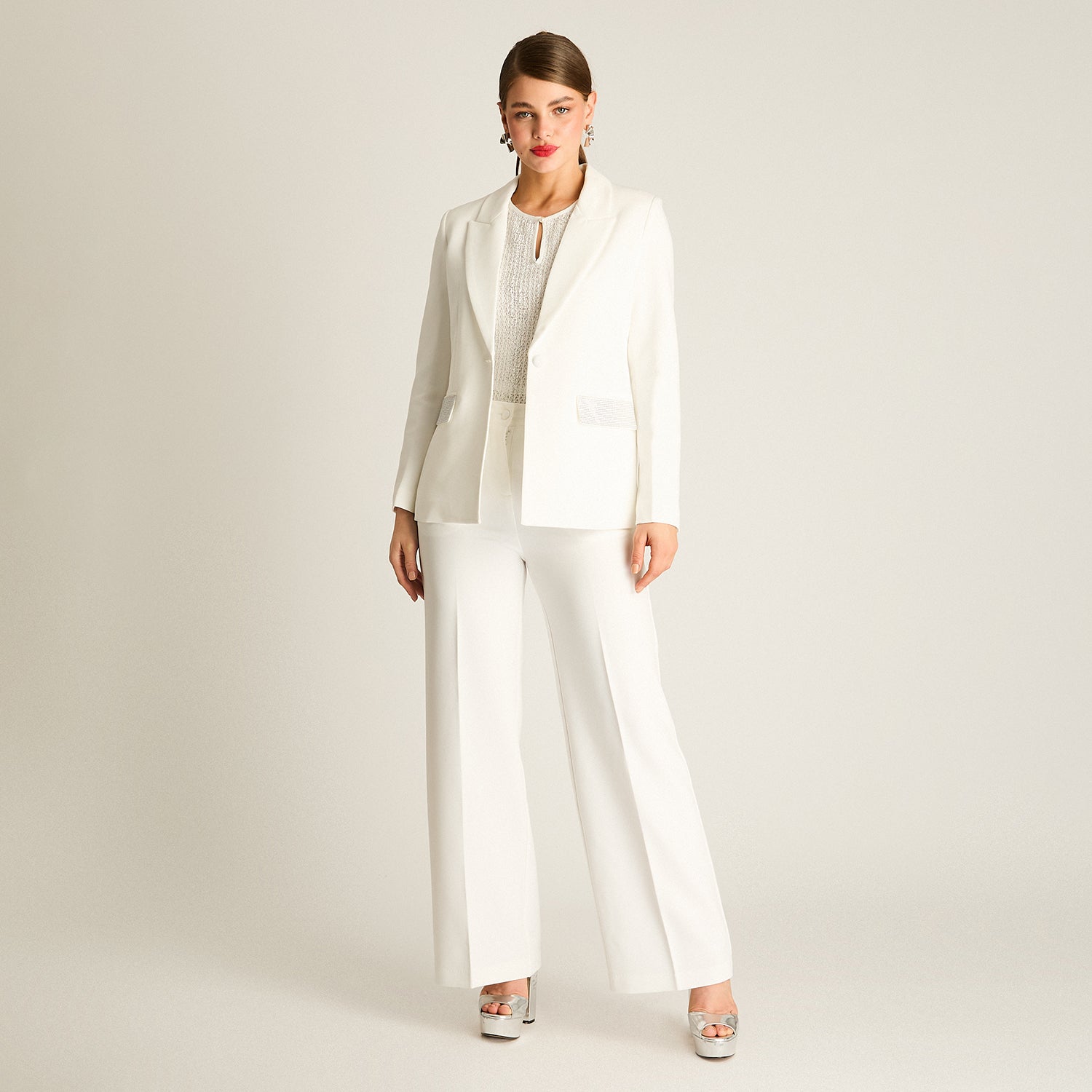 Blazer Crudo de Fiesta con Forro