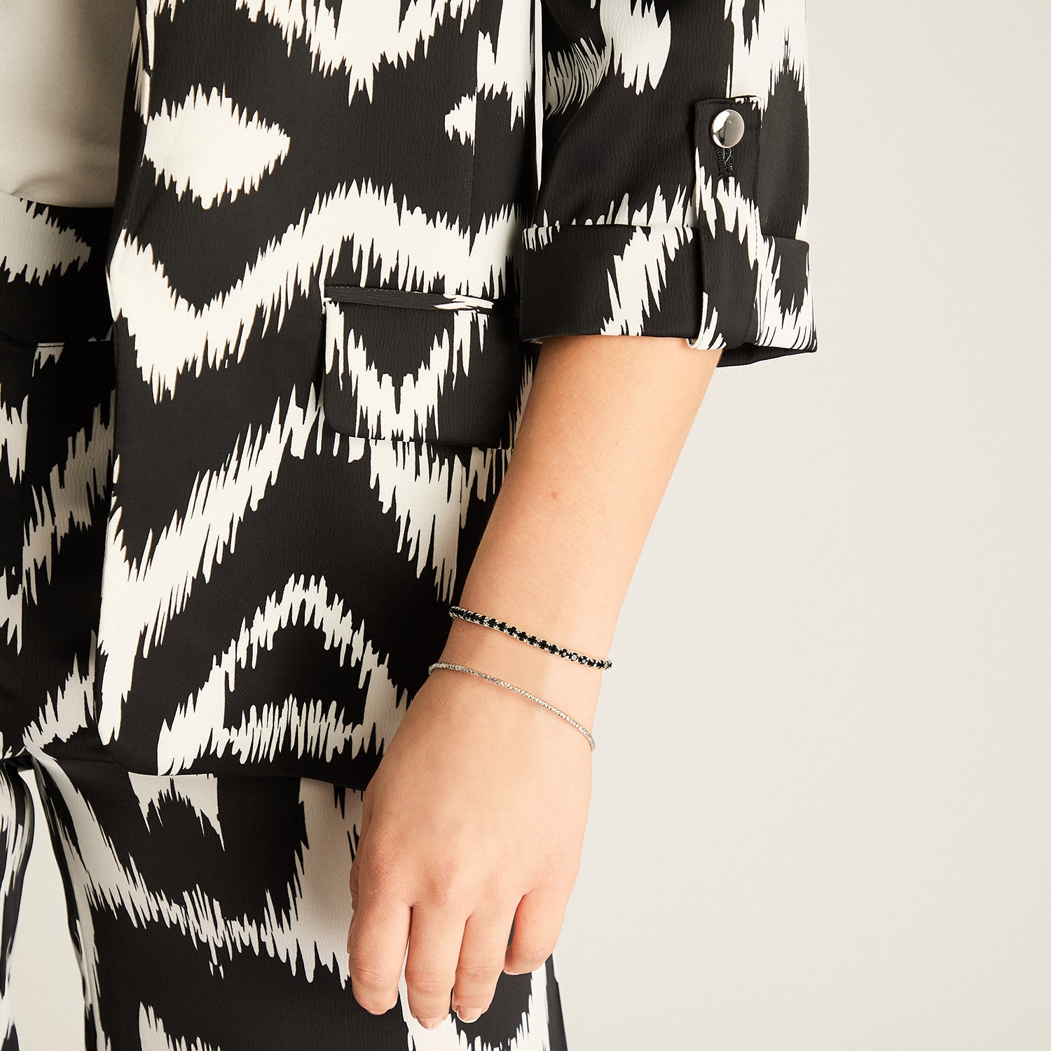 Blazer Crudo Estampado Zebra