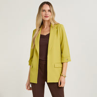 Blazer Verde Manga 3/4 Bolsillos - Lorenzo di Pontti