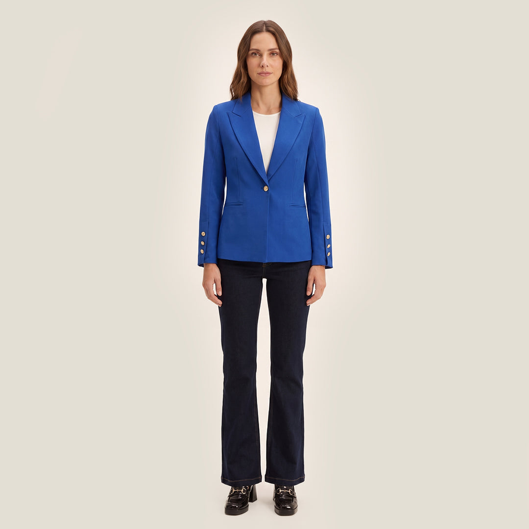 Blazer Azul Botones Manga - Lorenzo di Pontti
