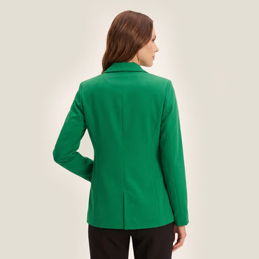 Blazer con Botones en Manga Verde
