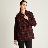 Chaquetón Rojo Estilo Escocés - Lorenzo di Pontti