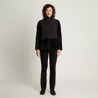 Polerón Polar Básico Negro Curvi