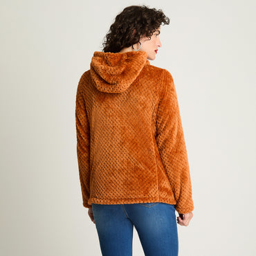 Polerón Polar Waffle Terracota Curvi