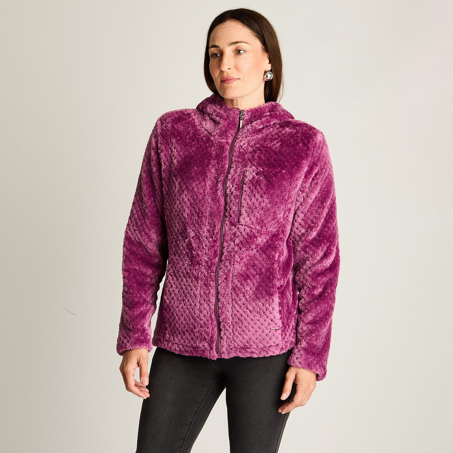 Polerón Polar Waffle Magenta