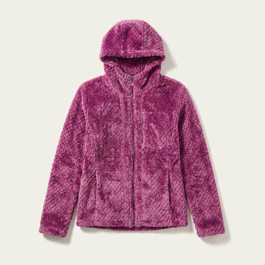 Polerón Polar Waffle Magenta en plano