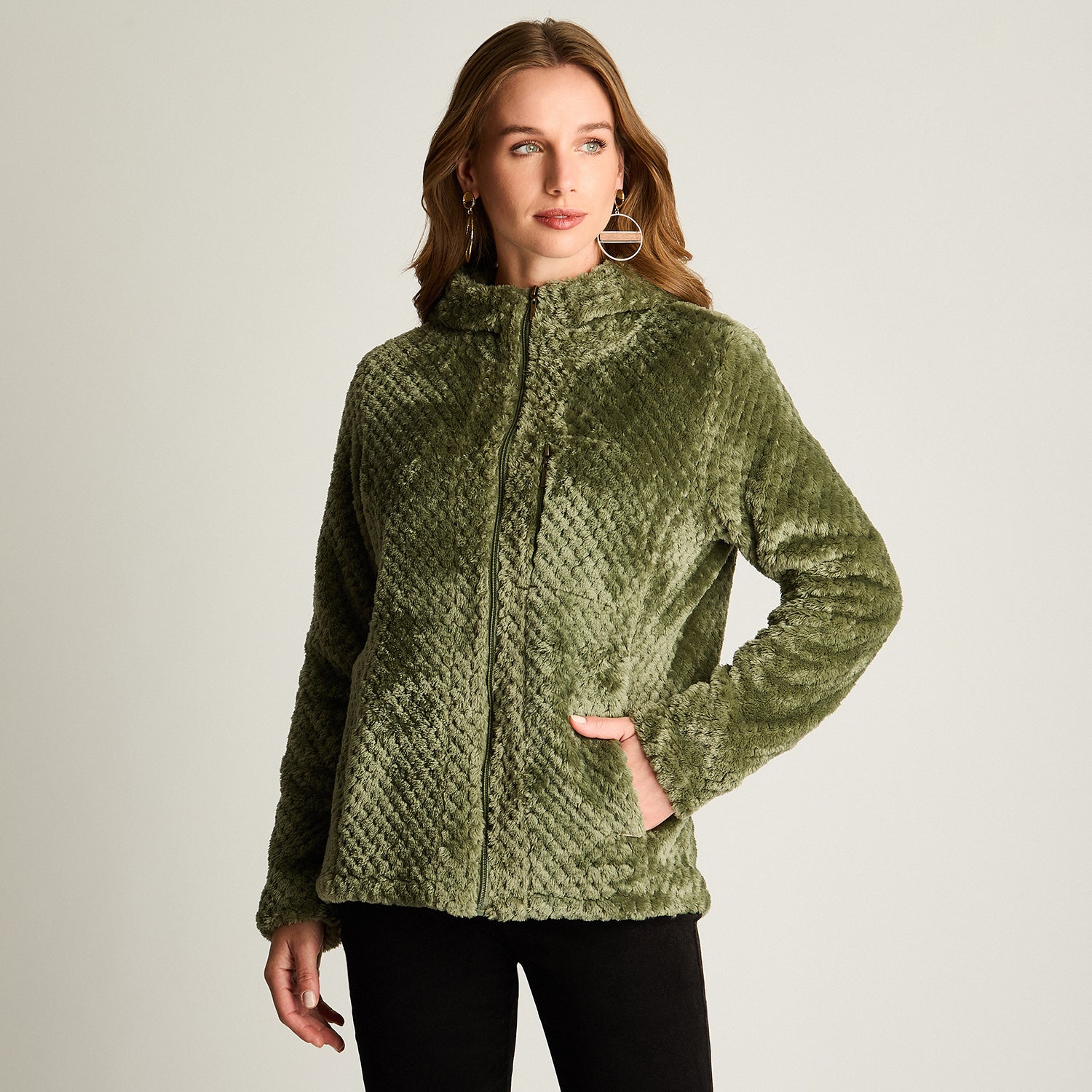 Polerón Polar Waffle Verde
