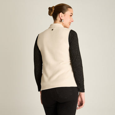 Poleron Polar Arena Sin Mangas Elasticidad Baja Sin Forro Calce Normal Tela Punto