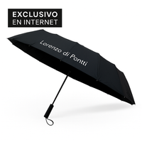 Paraguas Negro Plegable - Lorenzo di Pontti