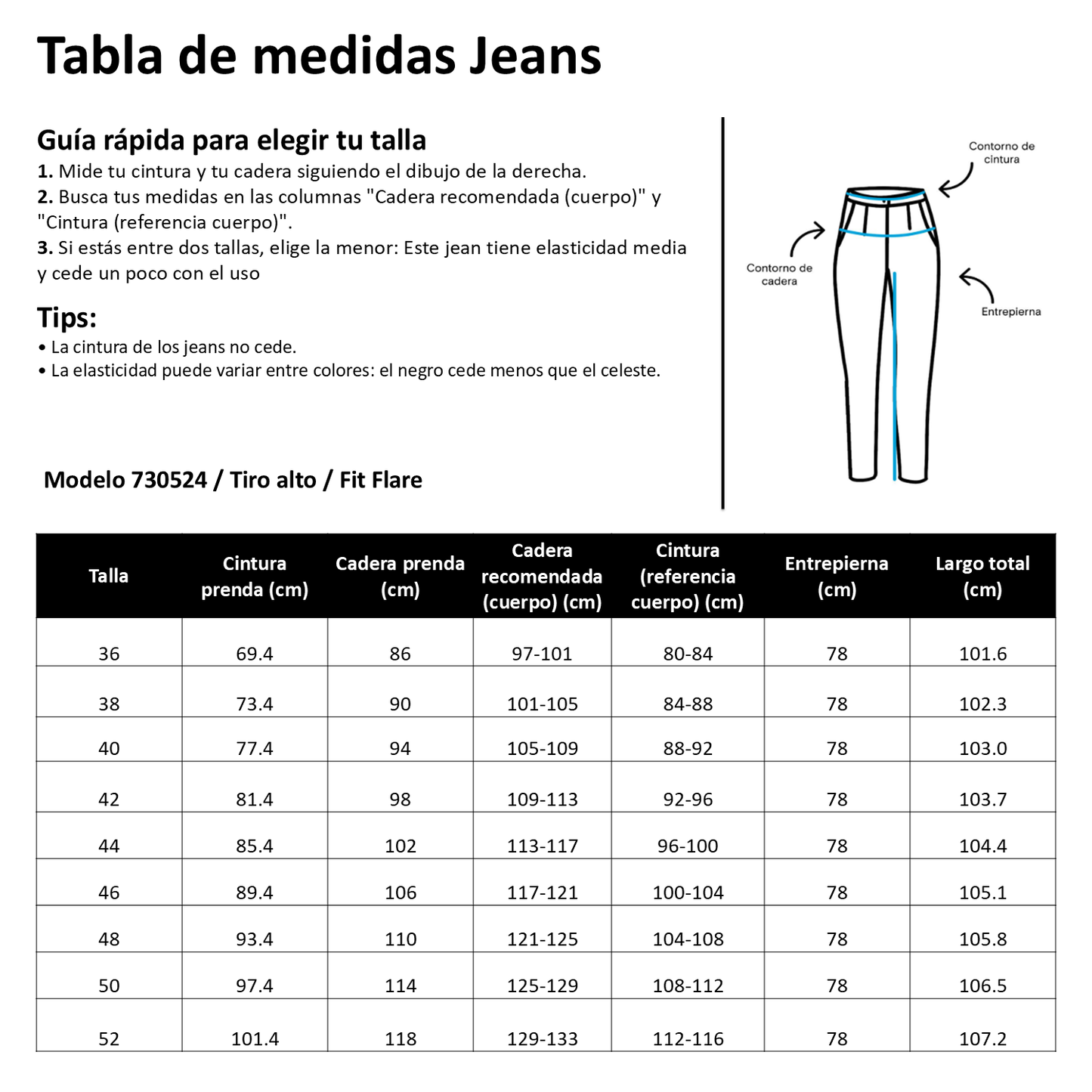 Jeans 5 Bolsillos Flare Azul Marino