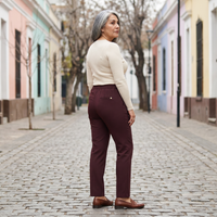 Pantalón Básico Recto con Pretina Elasticada lifestyle