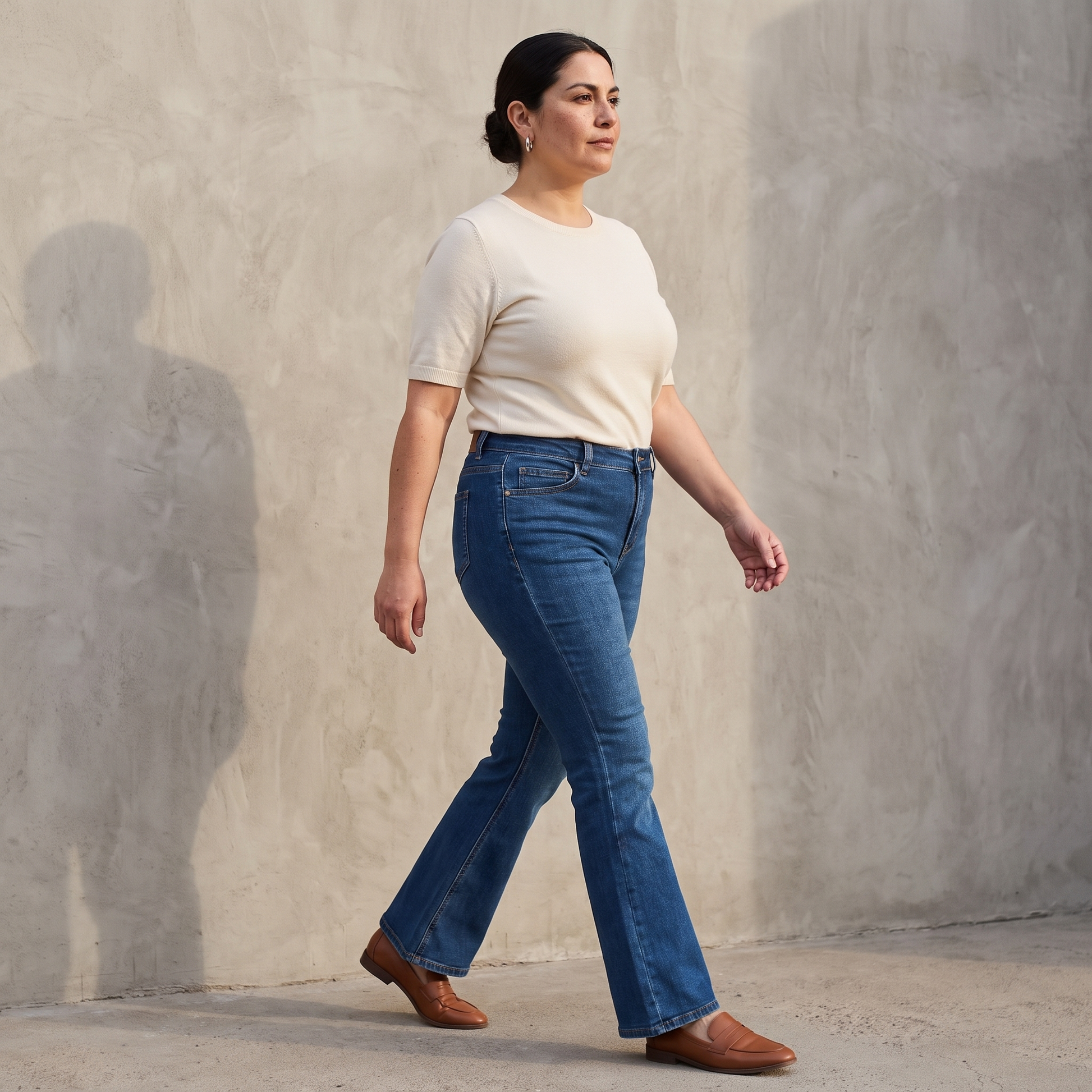 Jeans Azul Medio Flare lifestyle