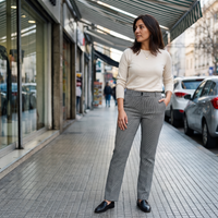 Pantalón Formal Gris Recto lifestyle