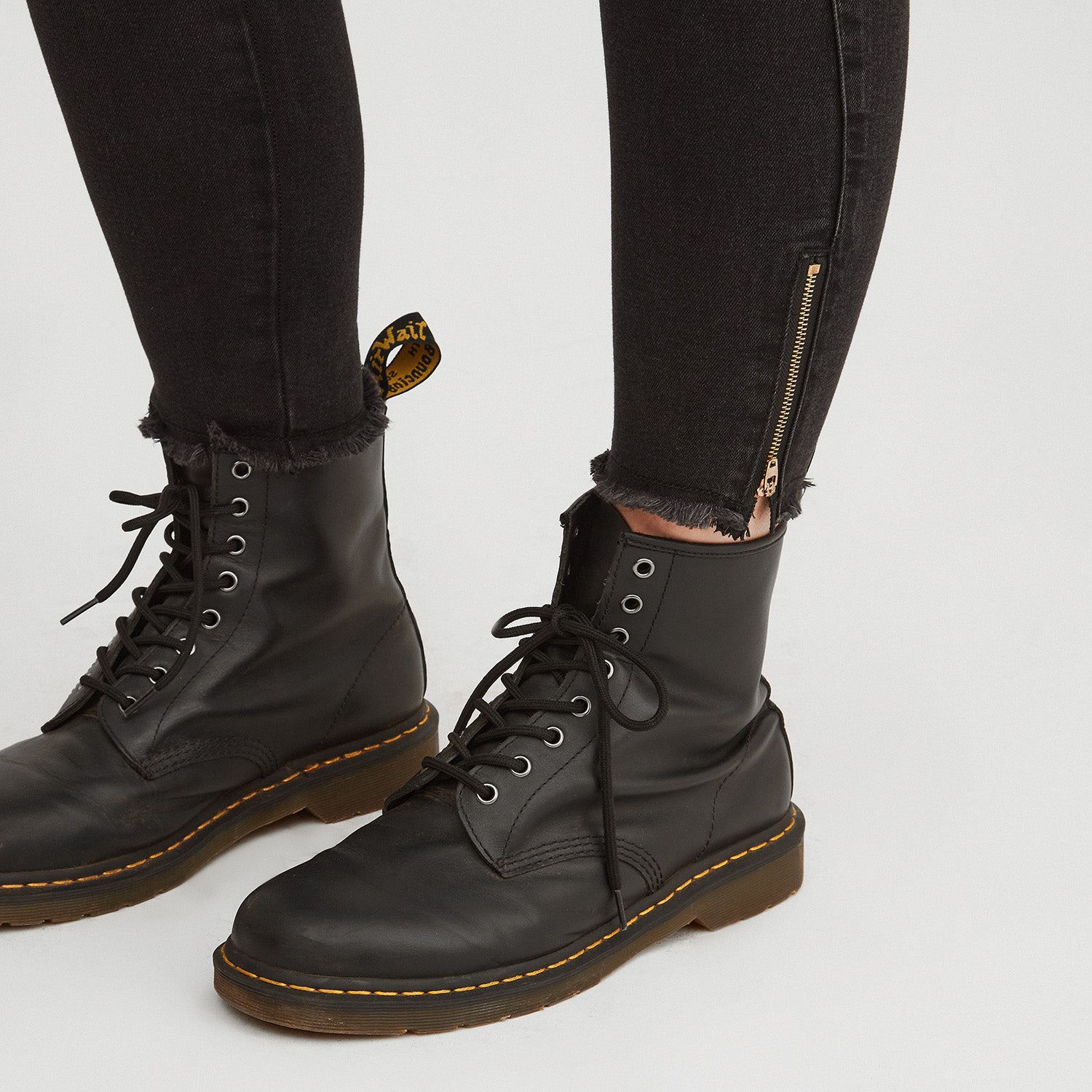 Jeans Negro skinny cierre basta - Lorenzo di Pontti