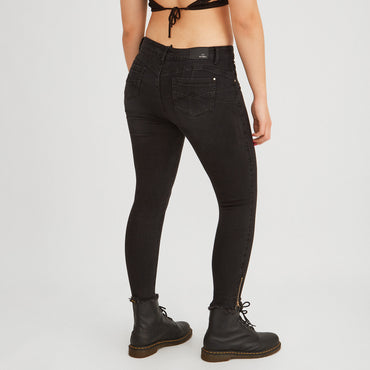 Jeans Negro skinny cierre basta - Lorenzo di Pontti