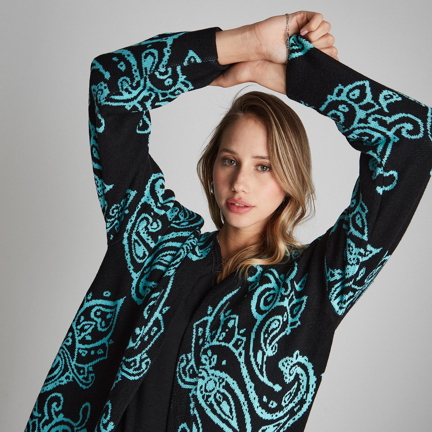 Tapado Manga Larga Jacquard