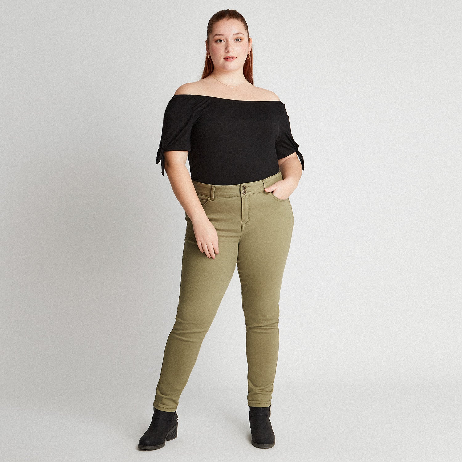 Pantalon Slim Color Push Up