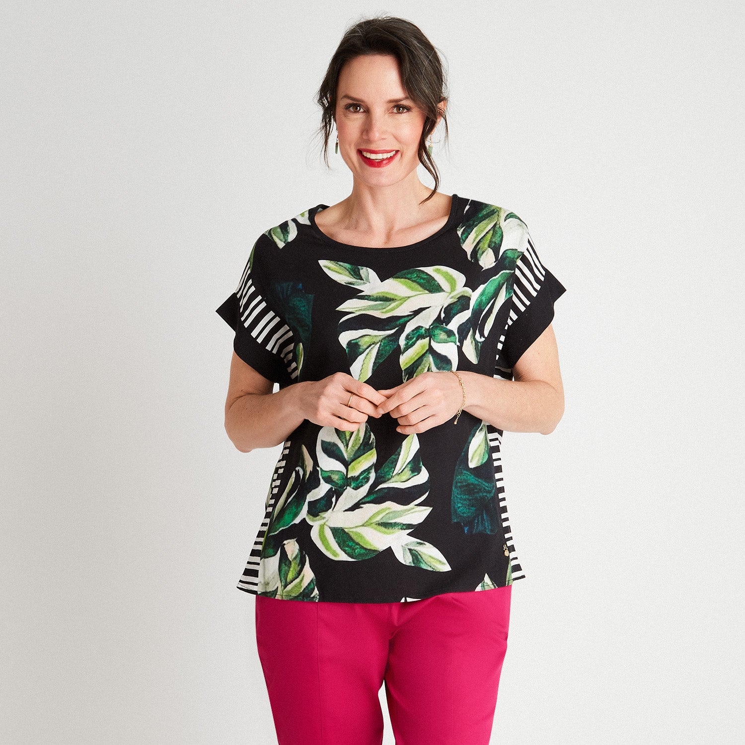 Blusa Lino Manga Corta