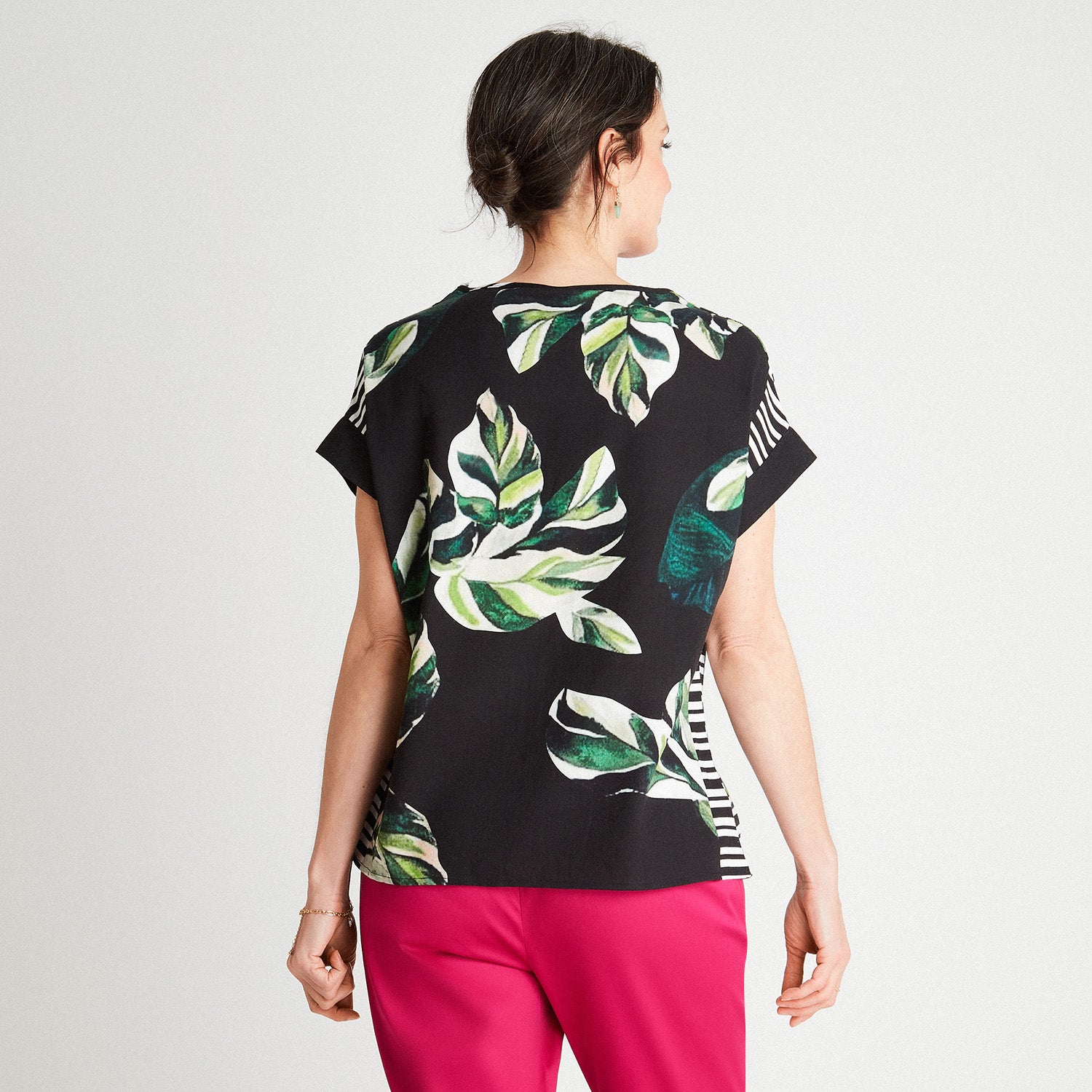 Blusa Lino Manga Corta