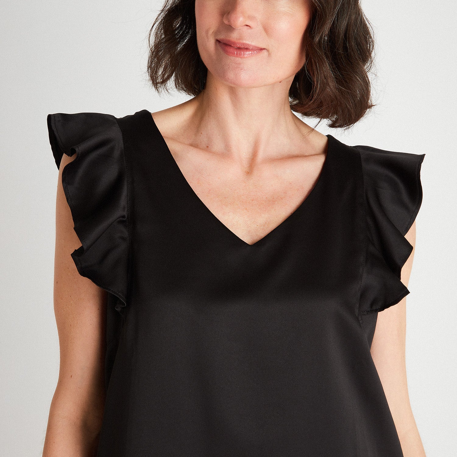 Vestido Corto Manga Vuelos