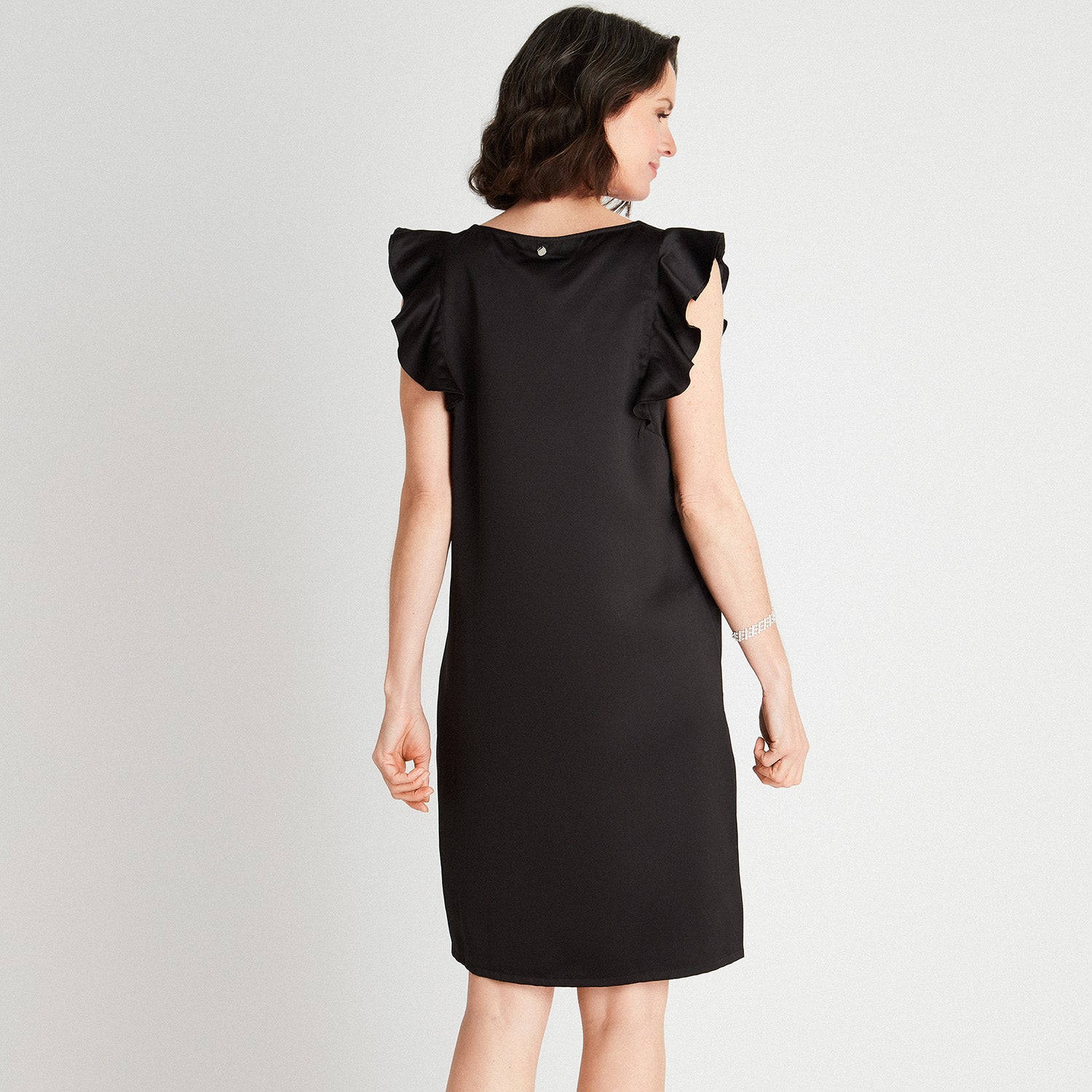 Vestido Corto Manga Vuelos