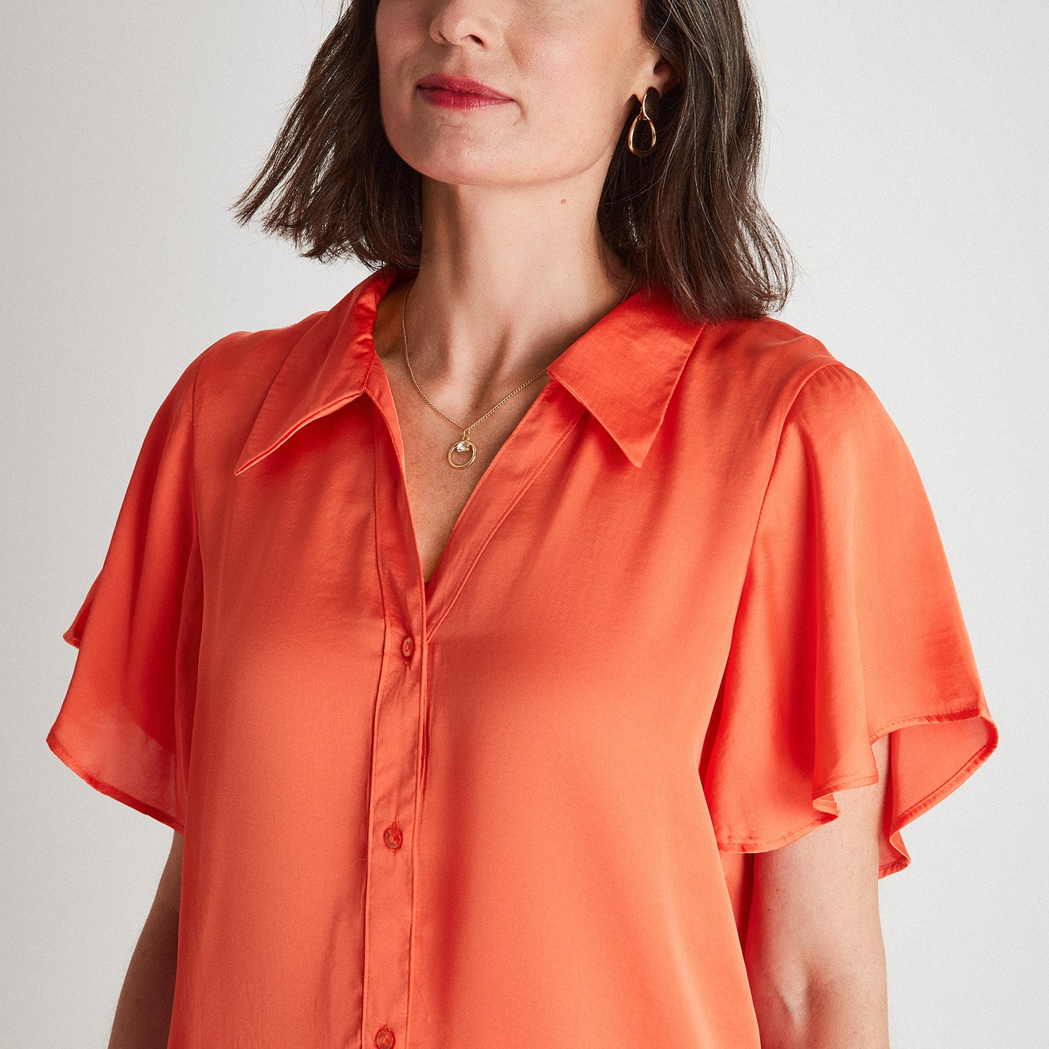 Blusa Frente Satin