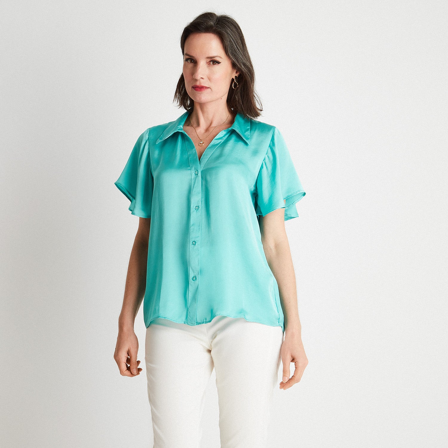 Blusa Frente Satin