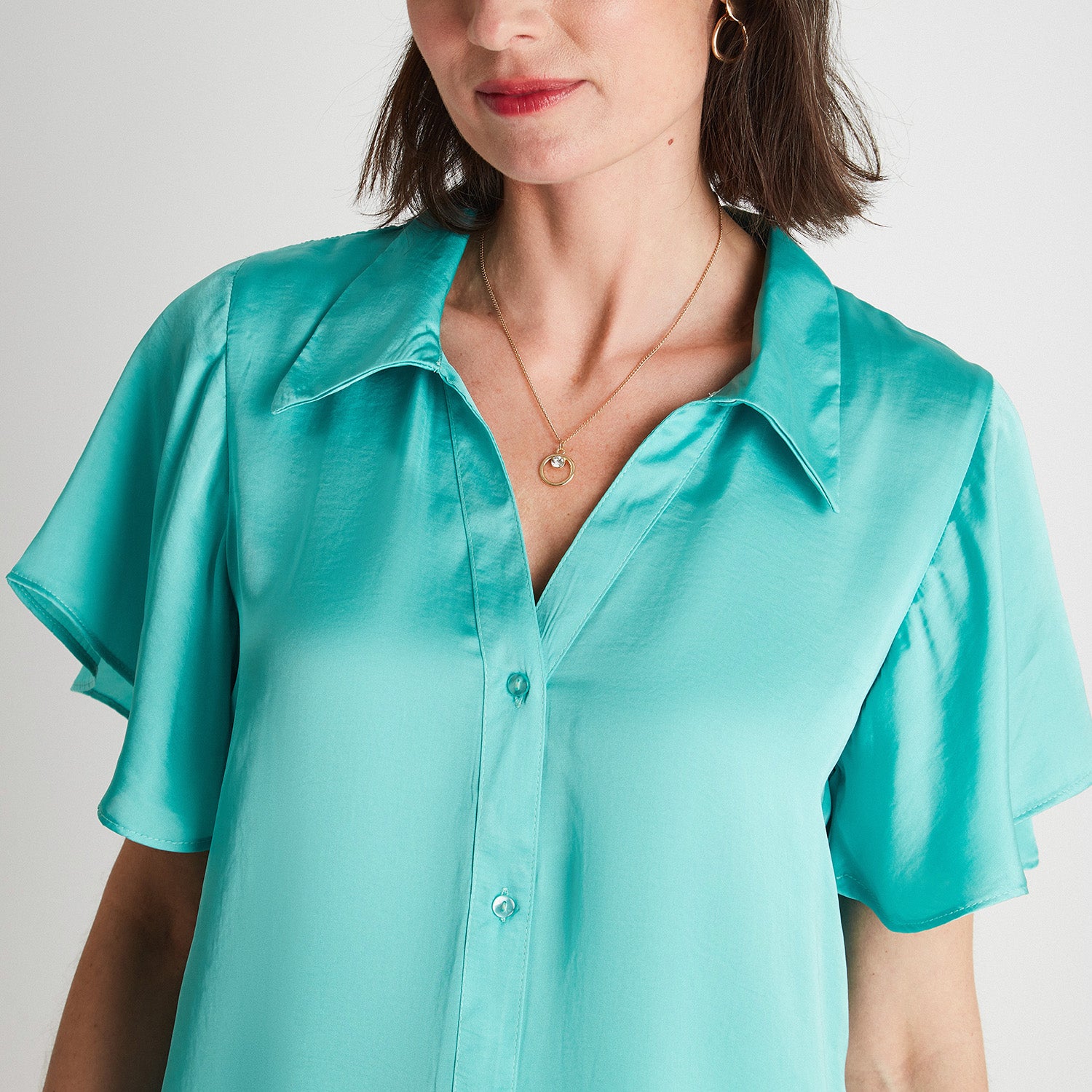 Blusa Frente Satin