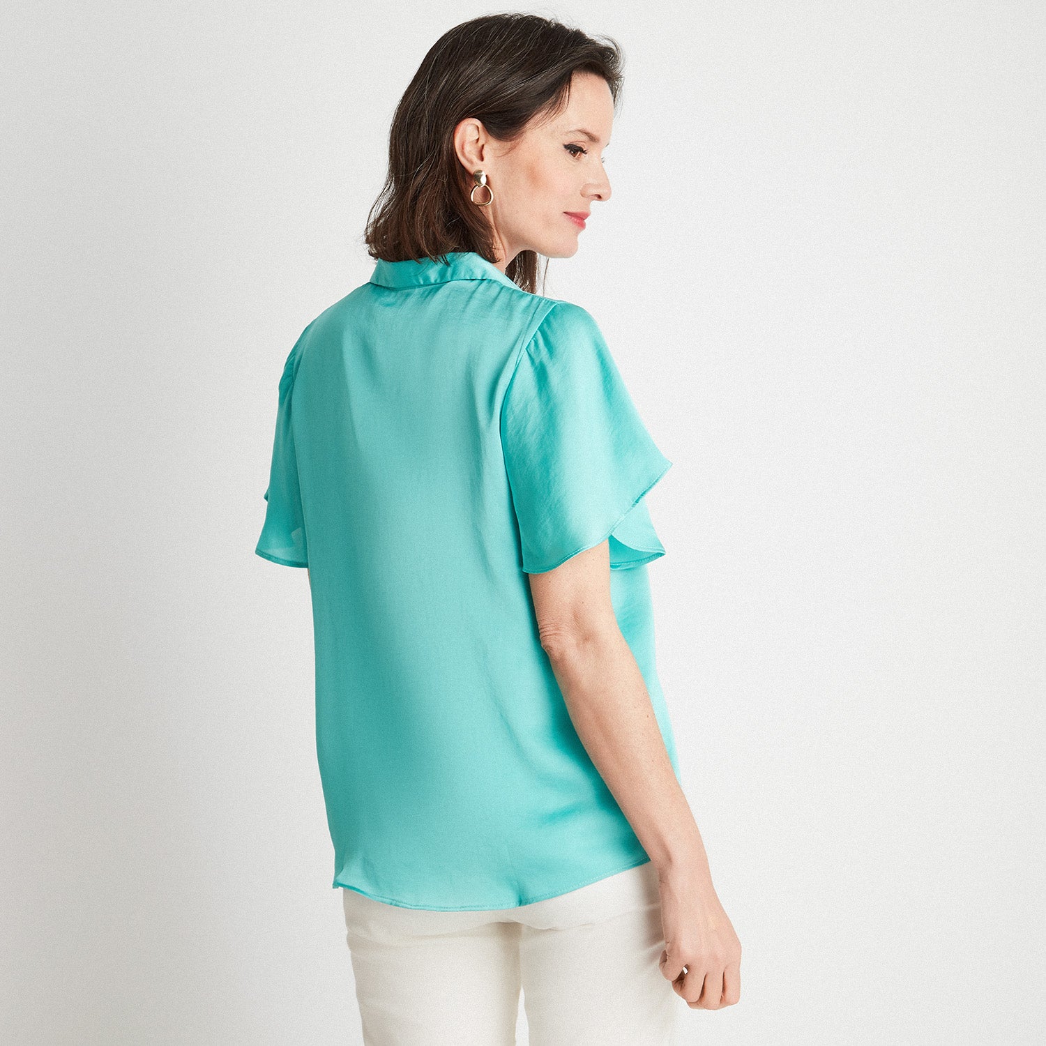 Blusa Frente Satin