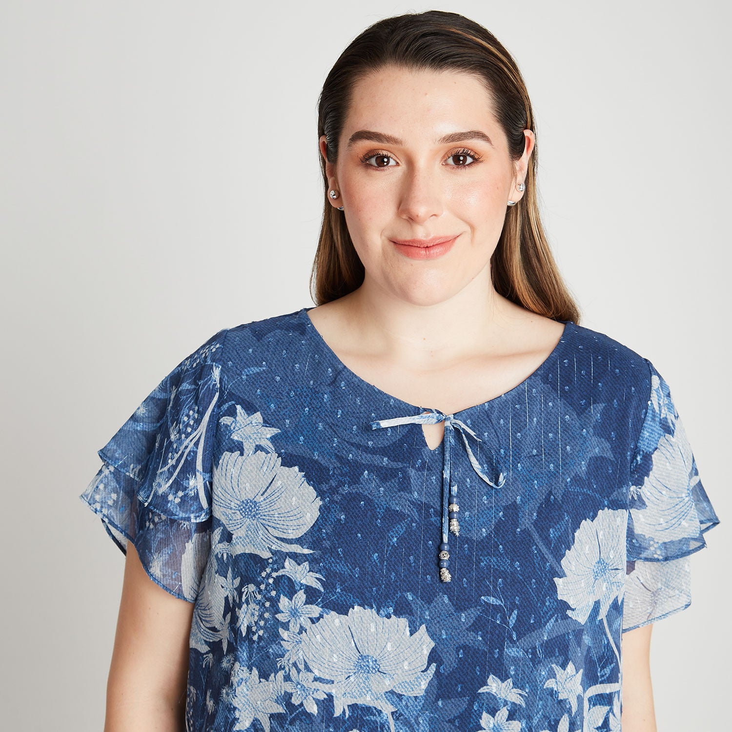 Blusa Doble Capa Con Lurex
