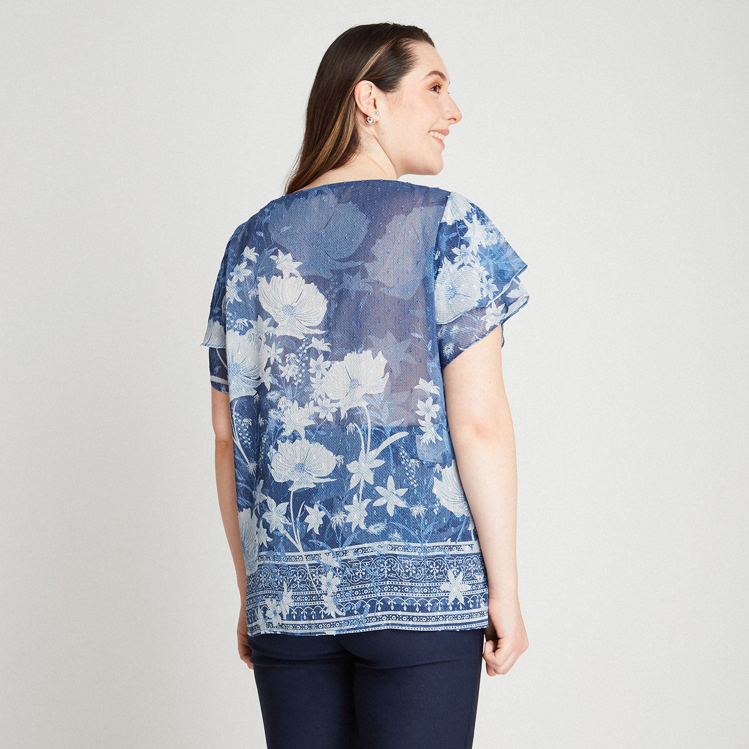 Blusa Doble Capa Con Lurex