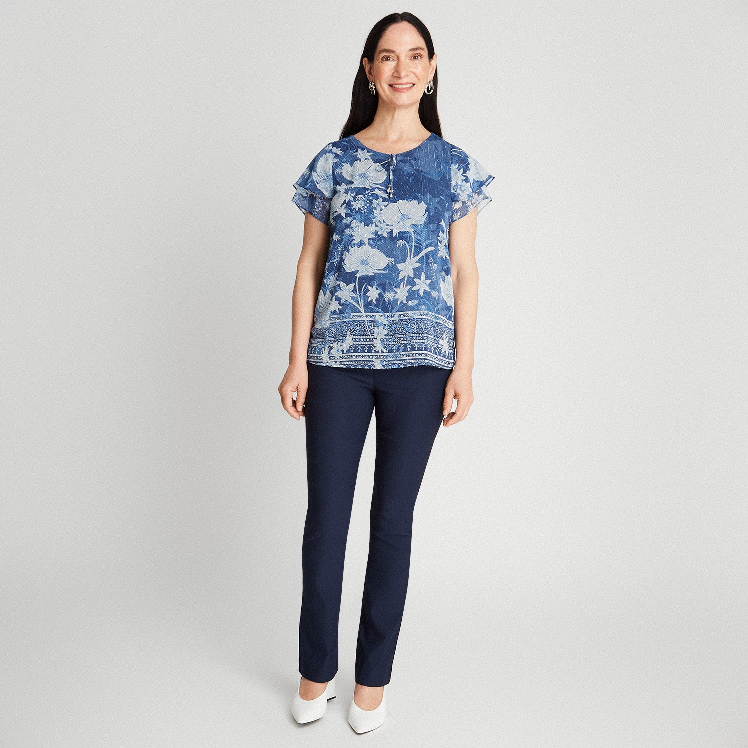 Blusa Doble Capa Con Lurex