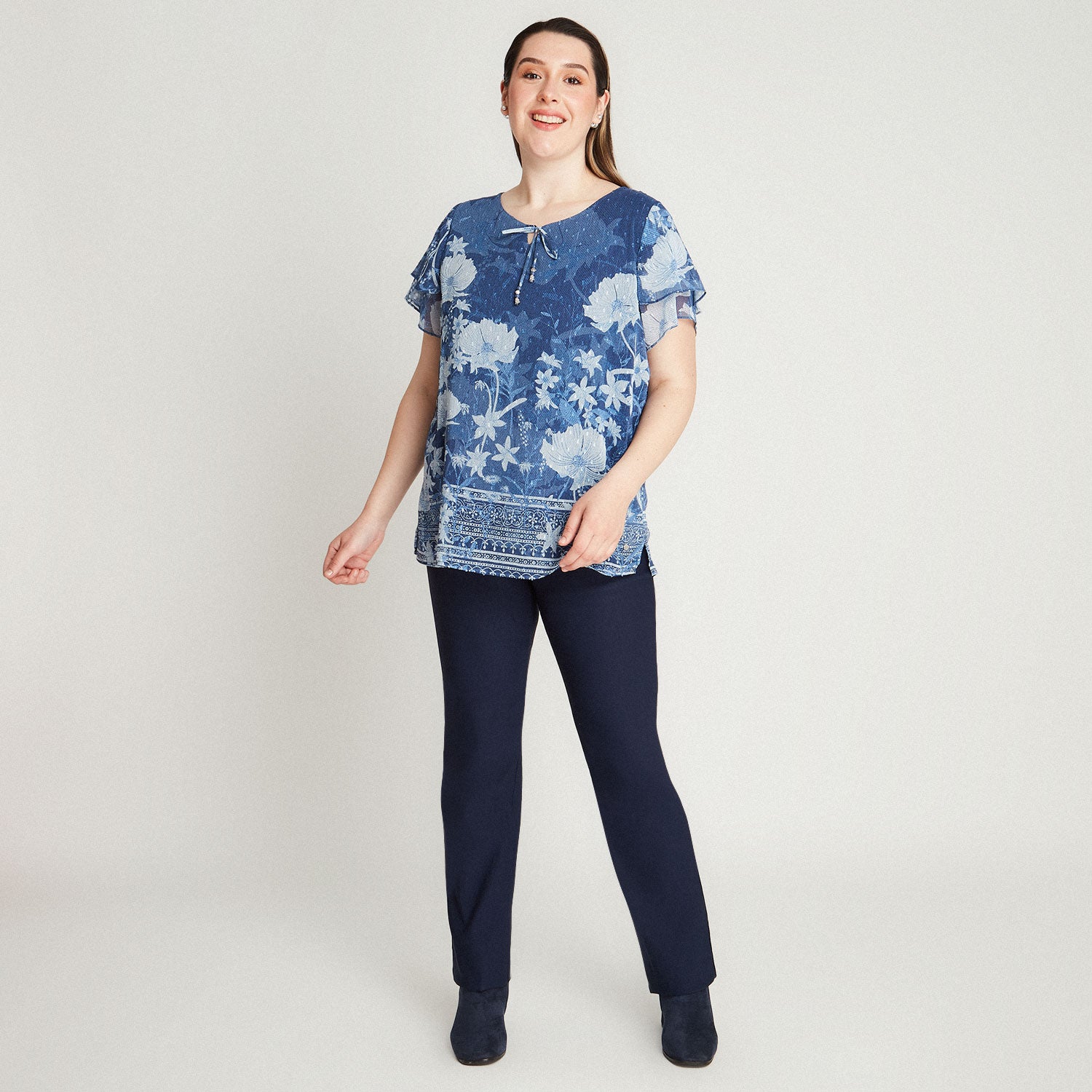 Blusa Doble Capa Con Lurex