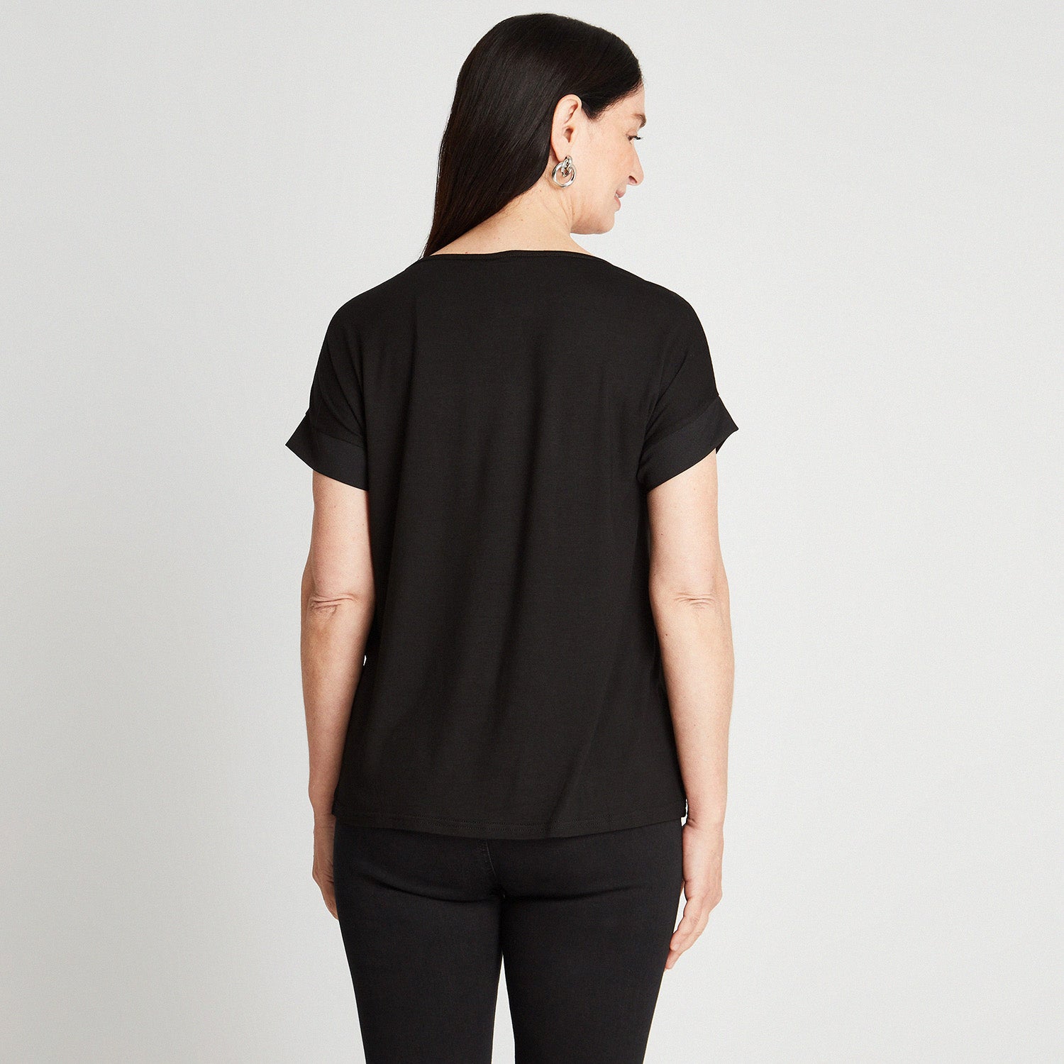 Blusa Frente Satin Detalle En Escote