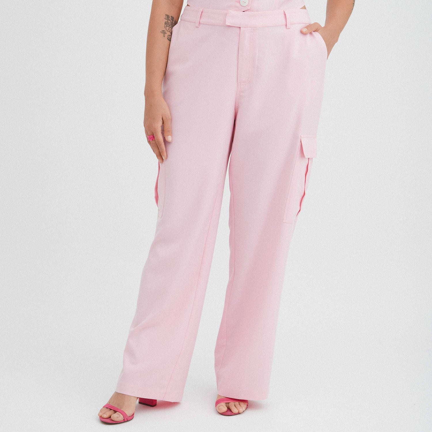 Pantalón Cargo Rosado