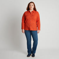 Blusa Manga roll Up Naranja