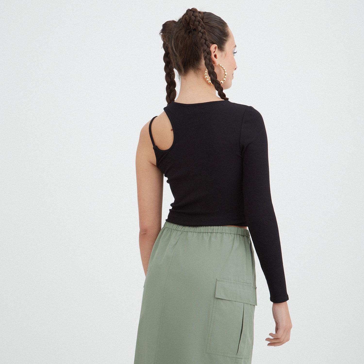 Polera Asimétrica Negro