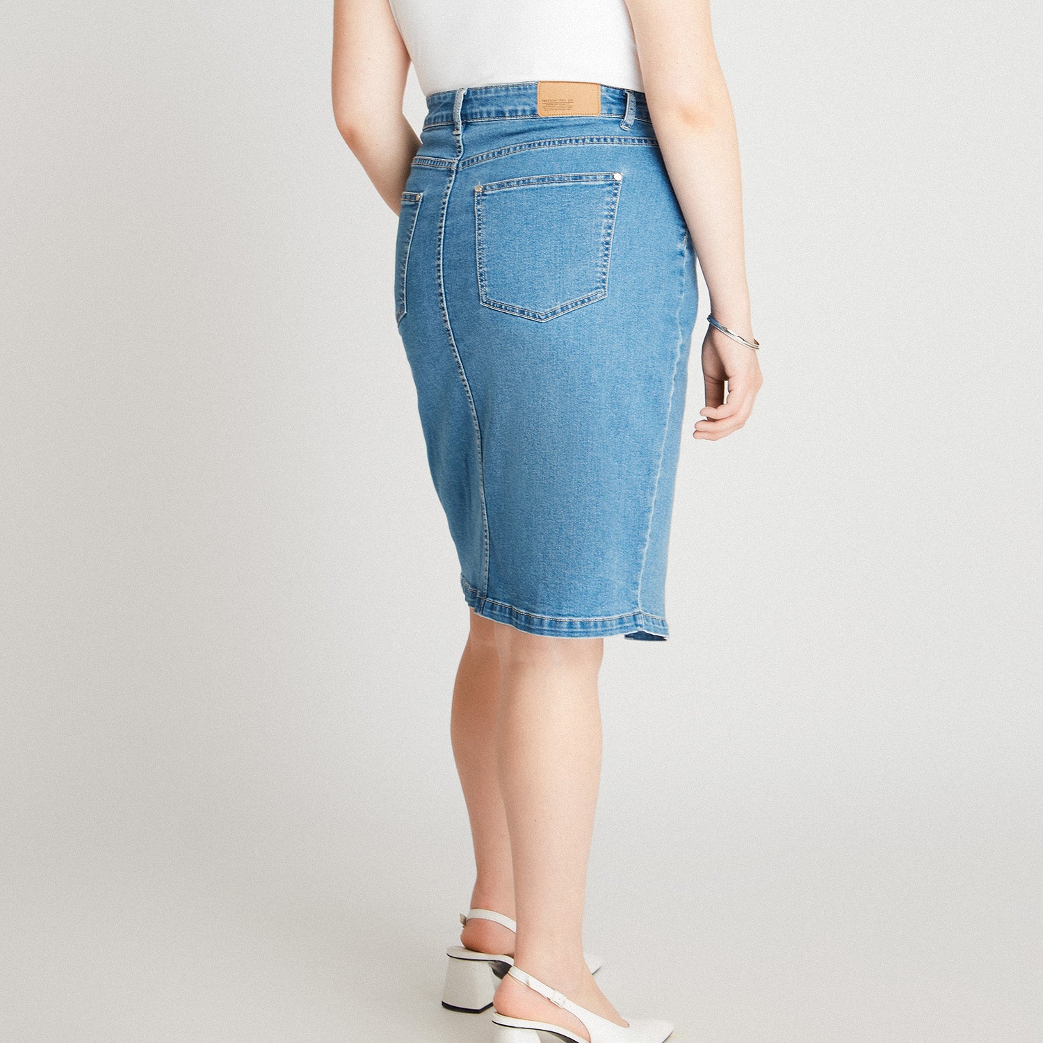 Falda Denim Abertura Frontal