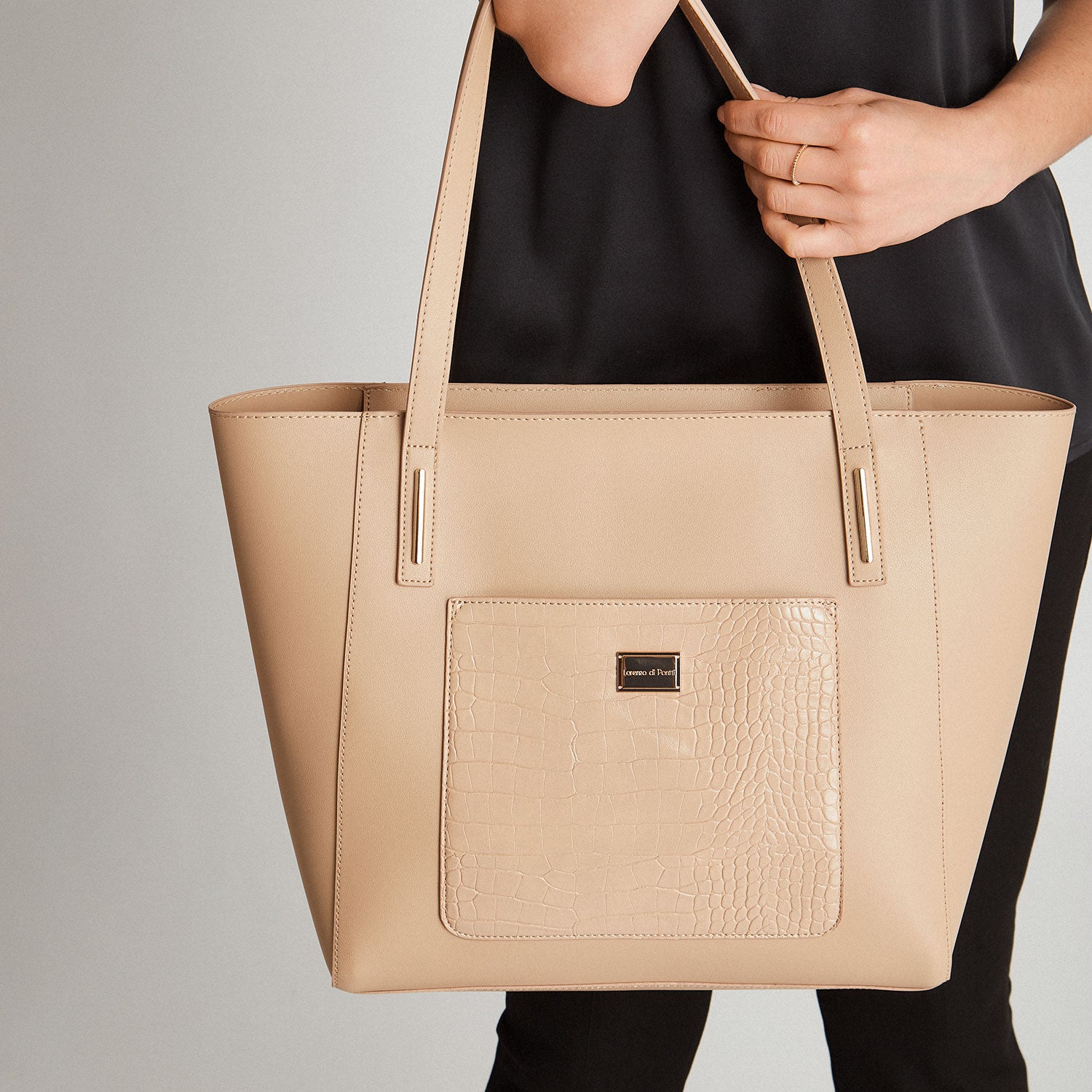 Cartera Shop Bag Camel