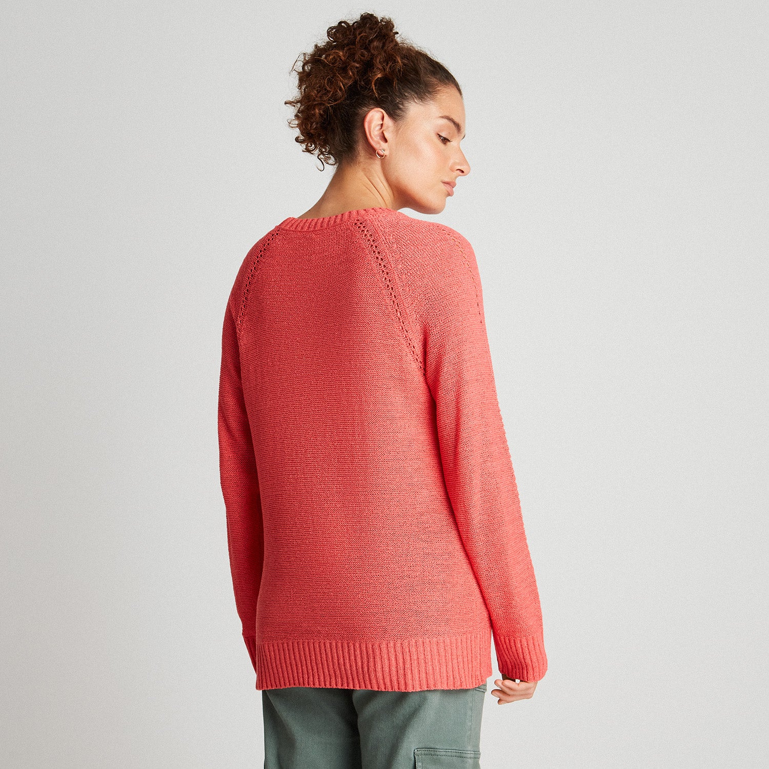 Sweater Calado Coral