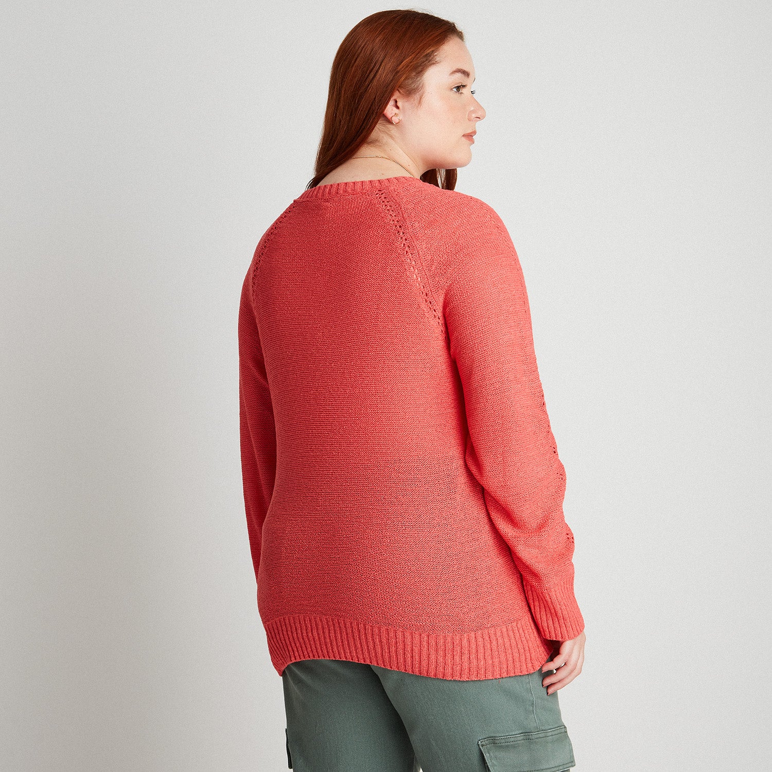 Sweater Calado Coral