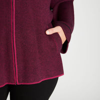 Poncho Magenta Manga Larga Gorro - Lorenzo di Pontti