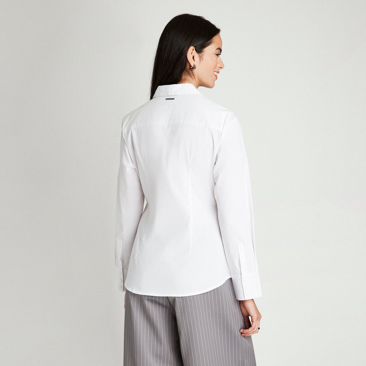 Blusa Blanco Cuello Camisero